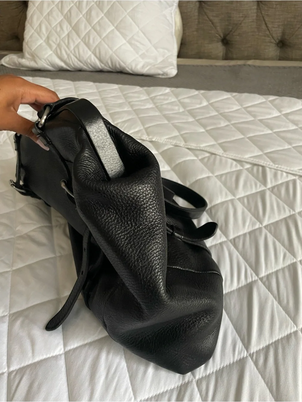 Prada Vintage Clasp Shoulder Bag